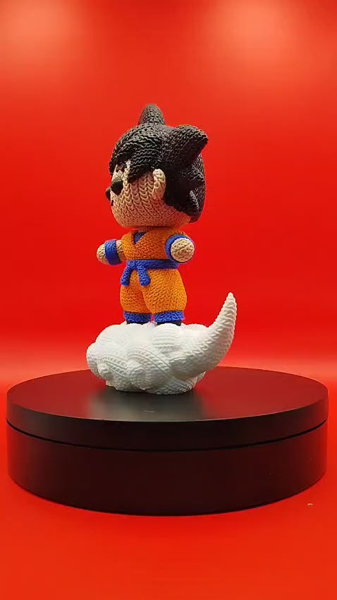 Goku com Nuvem Voadora - Miniatura Colecionável em Impressão 3D